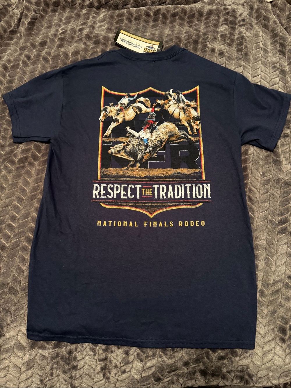 New With Tags National Finals Rodeo "Respect the Tradition" T-shirt 100% Cotton